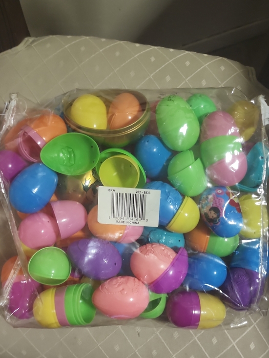 Other - Colorful Plastic Surprise Eggs - Assorted Bright Colors